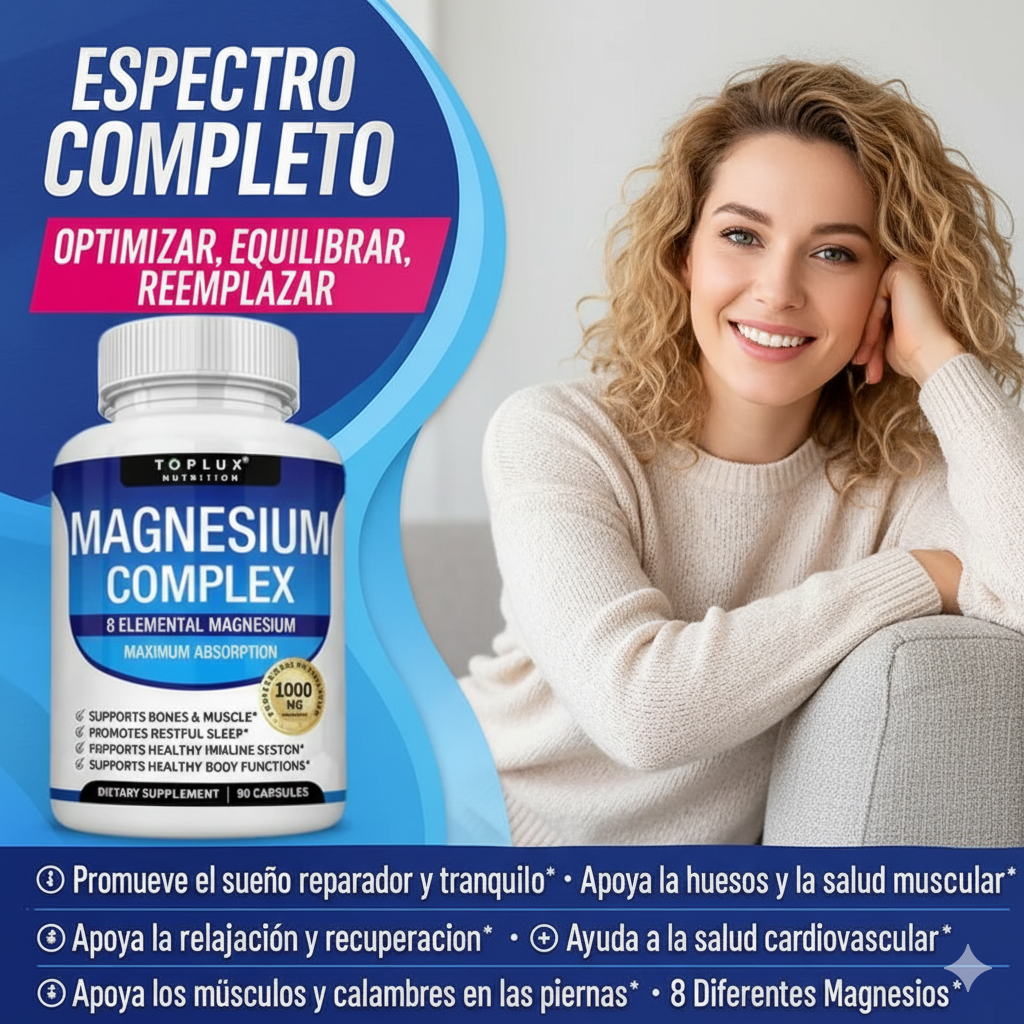 Magnesium Complex™ Complejo Natural de Magnesio 8 en 1